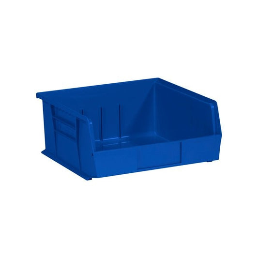 10-7/8 x 11 x 5'' Blue Plastic Stack & Hang Bin Boxes, 6PK