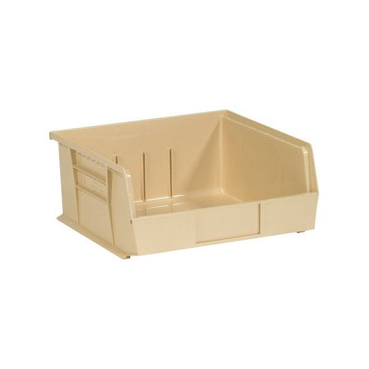 10-7/8 x 11 x 5'' Ivory Plastic Stack & Hang Bin Boxes, 6PK