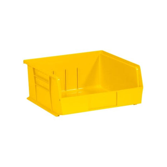 10-7/8 x 11 x 5'' Yellow Plastic Stack & Hang Bin Boxes, 6PK
