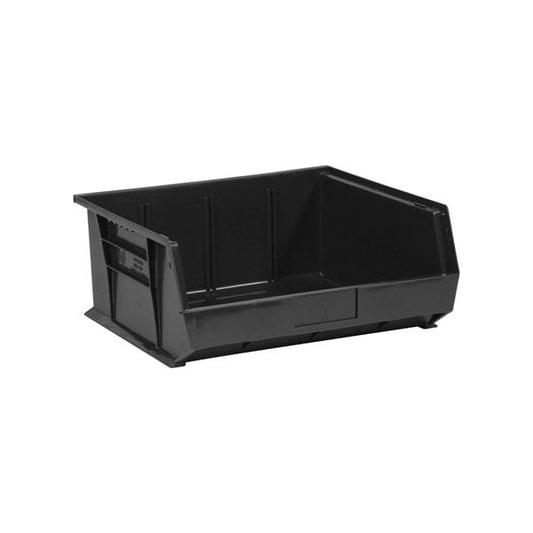 14 3/4 x 16-1/2 x 7'' Black Plastic Stack & Hang Bin Boxes, 6PK