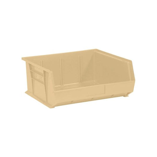 14 3/4 x 16-1/2 x 7'' Ivory Plastic Stack & Hang Bin Boxes, 6PK