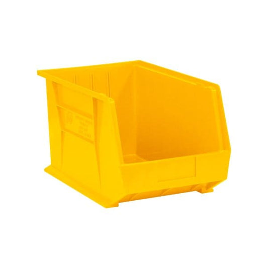 18 x 11 x 10'' Yellow Plastic Stack & Hang Bin Boxes, 4PK