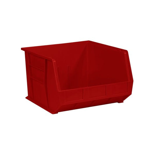 18 x 16-1/2 x 11'' Red Plastic Stack & Hang Bin Boxes, 3PK