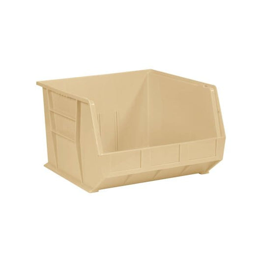 18'' x 16-1/2'' x 11'' Ivory Plastic Stack & Hang Bin Boxes, 3PK