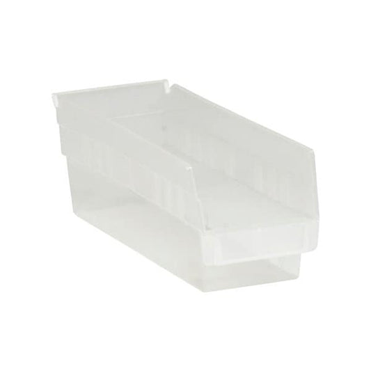 11 5/8 x 4 1/8 x 4'' Clear Plastic Shelf Bin Boxes, 36PK