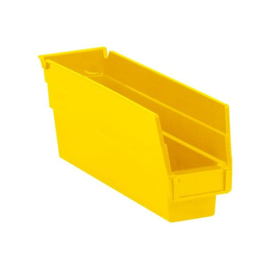 11 5/8 x 2 3/4 x 4'' Yellow Plastic Shelf Bins, 36PK