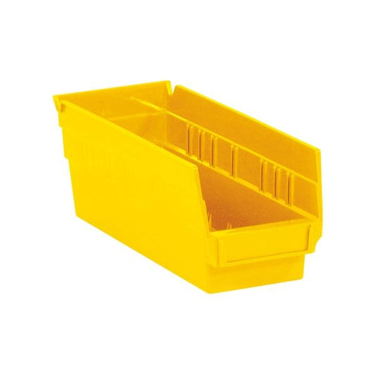 11 5/8 x 4 1/8 x 4'' Yellow Plastic Shelf Bin Boxes, 36PK