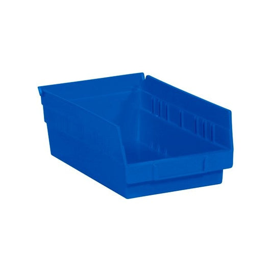 11 5/8 x 6 5/8 x 4'' Blue Plastic Shelf Bin Boxes, 30PK