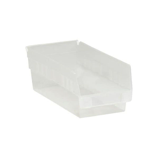 11 5/8 x 6 5/8 x 4'' Clear Plastic Shelf Bin Boxes, 30PK