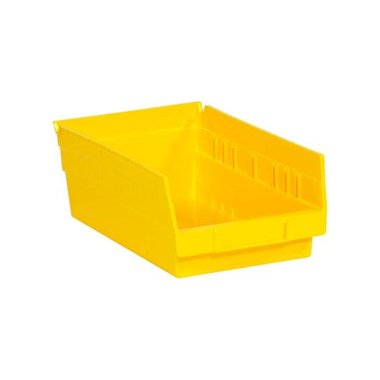 11 5/8 x 6 5/8 x 4'' Yellow Plastic Shelf Bin Boxes, 30PK