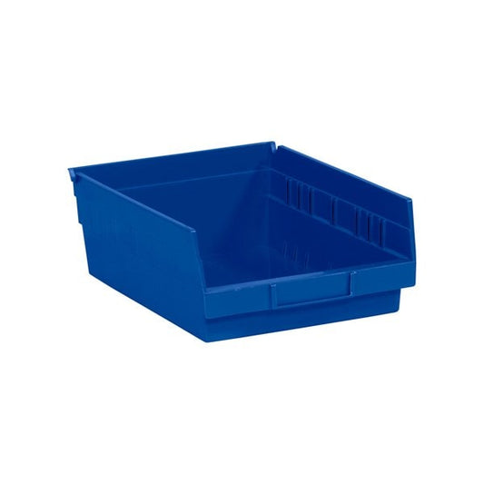 11 5/8 x 8-3/8 x 4'' Blue Plastic Shelf Bin Boxes, 20PK