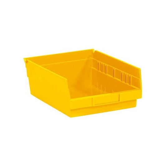 11 5/8 x 8-3/8 x 4'' Yellow Plastic Shelf Bin Boxes, 20PK