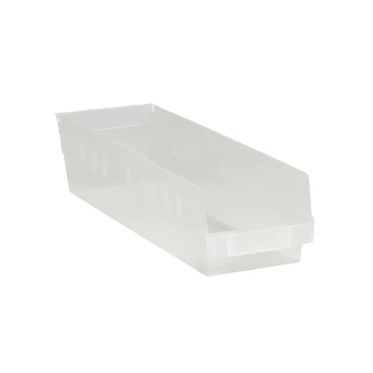 17-7/8 x 4 1/8 x 4'' Clear Plastic Shelf Bin Boxes, 20PK