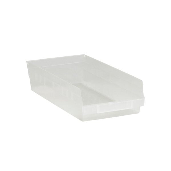 17-7/8 x 8-3/8 x 4'' Clear Plastic Shelf Bin Boxes, 10PK