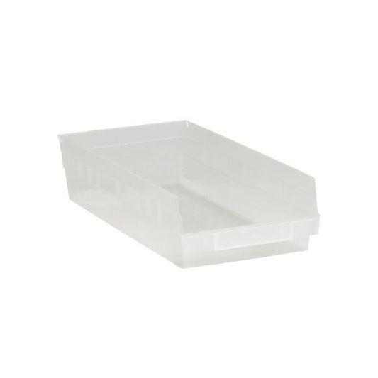 17-7/8 x 8-3/8 x 4'' Clear Plastic Shelf Bin Boxes, 10PK