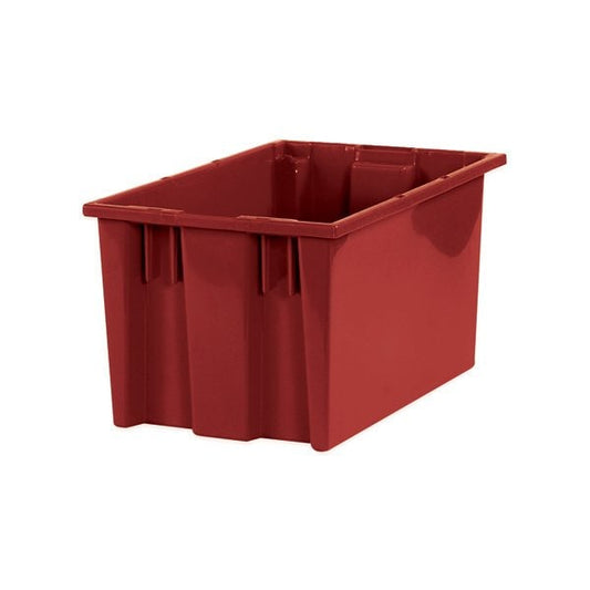 16 x 10 x 8-7/8'' Red Stack & Nest Containers, 6PK