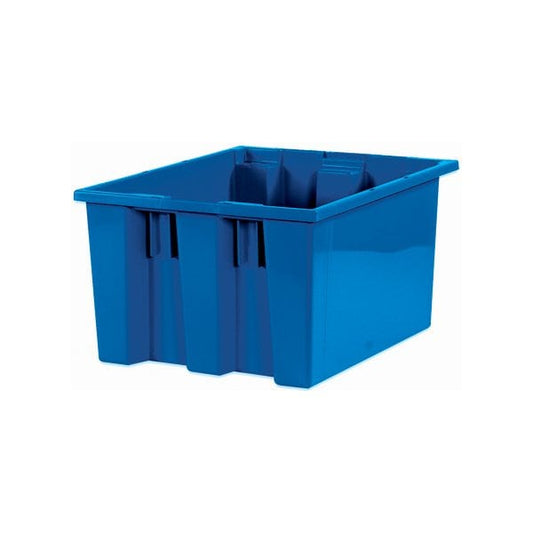 17 x 14-1/2 x 9-7/8'' Blue Stack & Nest Containers, 6PK