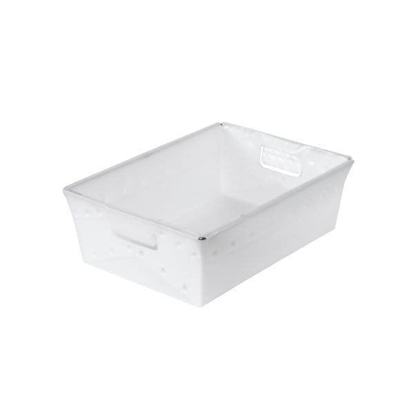 18 x 13 x 6'' White Space Age Totes, 6PK