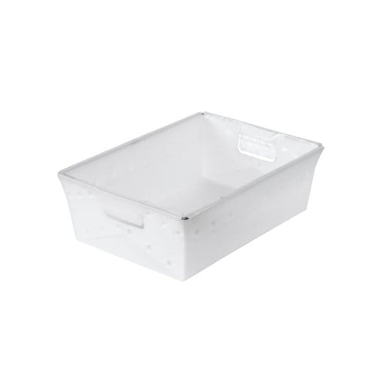 18 x 13 x 6'' White Space Age Totes, 6PK