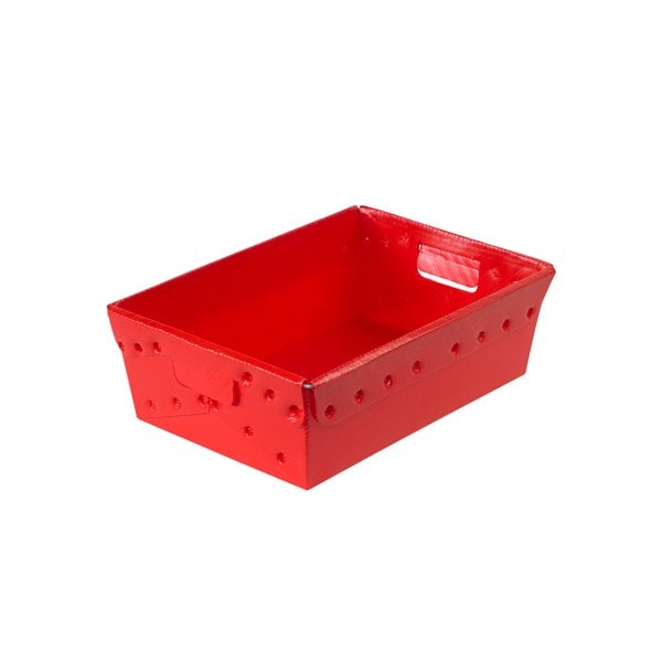 18 x 13 x 6'' Red Space Age Totes, 6PK