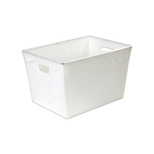 18 x 13 x 12'' White Space Age Totes, 6PK