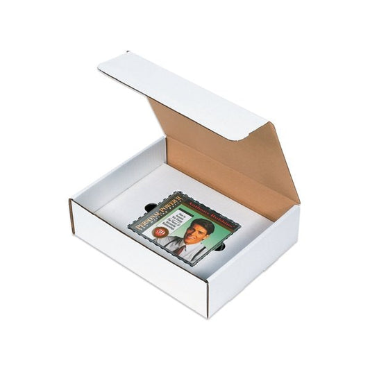 11 1/8 x 8-3/4 x 4'' White CD Literature Mailer Kits, 50PK