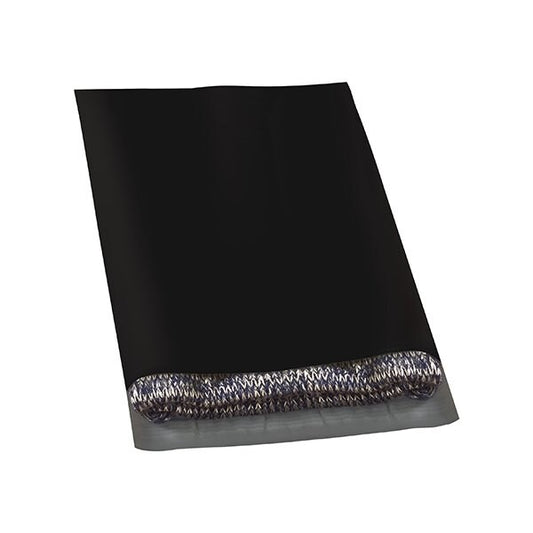 12 x 15-1/2'' Black Poly Mailers, 100PK