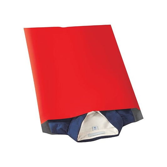 14-1/2 x 19'' Red Poly Mailers, 100PK