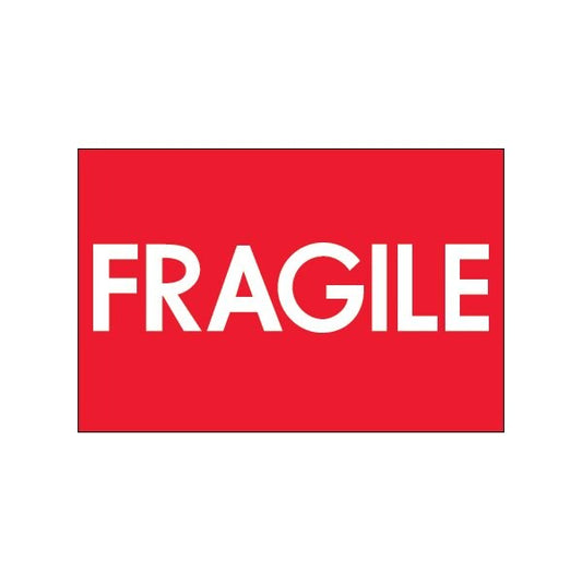 2 x 3'' - ''Fragile'' High Gloss Labels