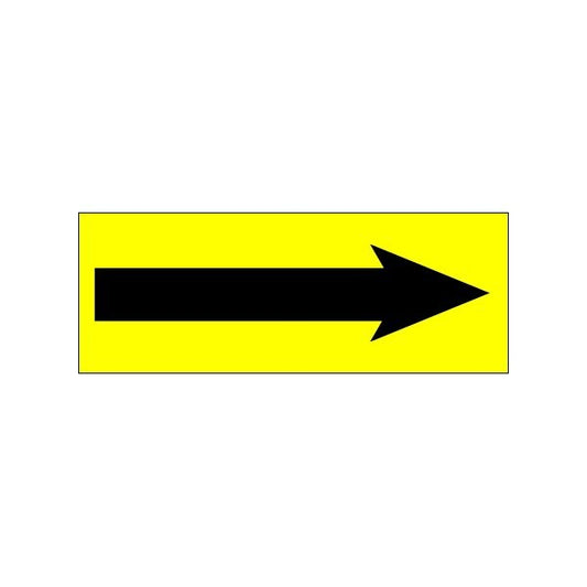 1-1/2 x 4'' - ''Arrow'' Fluorescent Yellow Labels