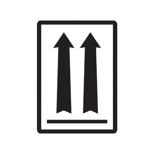 3 x 4 1/4'' - two up arrows over black bar Labels