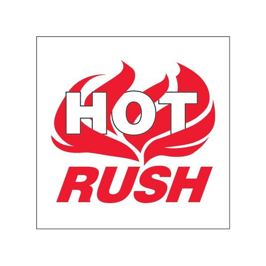 4 x 4'' - ''Hot Rush'' Labels