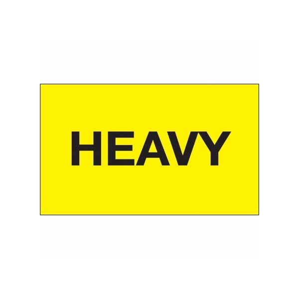3 x 5'' - '' Heavy'' Fluorescent Yellow Labels