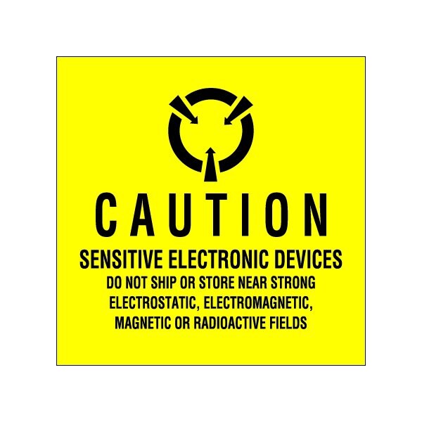 4 x 4'' - ''Sensitive Electronic Devices'' Labels