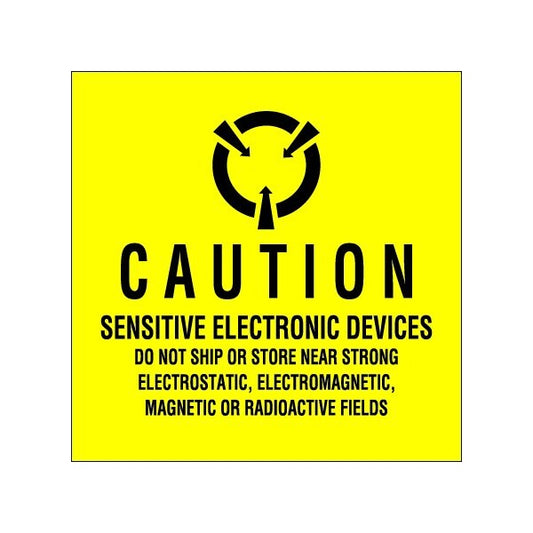 4 x 4'' - ''Sensitive Electronic Devices'' Labels