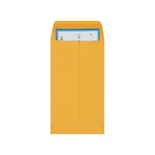 3-3/8 x 6'' Kraft Gummed Envelopes, 5000PK
