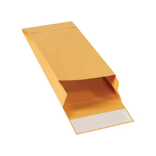 5 x 11 x 2'' Kraft Expandable Self-Seal Envelopes, 100PK