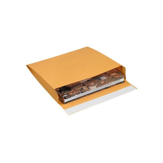10 x 15 x 2'' Kraft Expandable Self-Seal Envelopes, 100PK