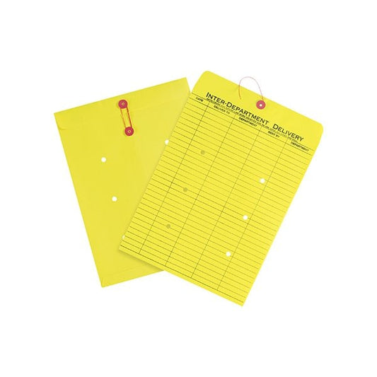 10 x 13'' Yellow Inter-Department Envelopes, 100PK