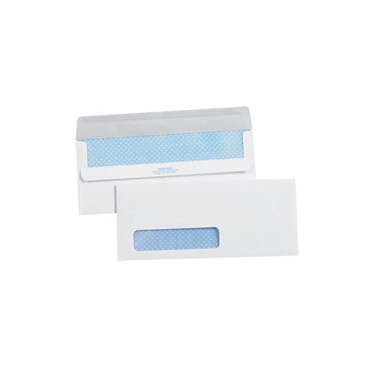 4 1/8 x 9-1/2'' - #10 Window Redi-Seal Business Envelopes with Security Tint, 2500PK