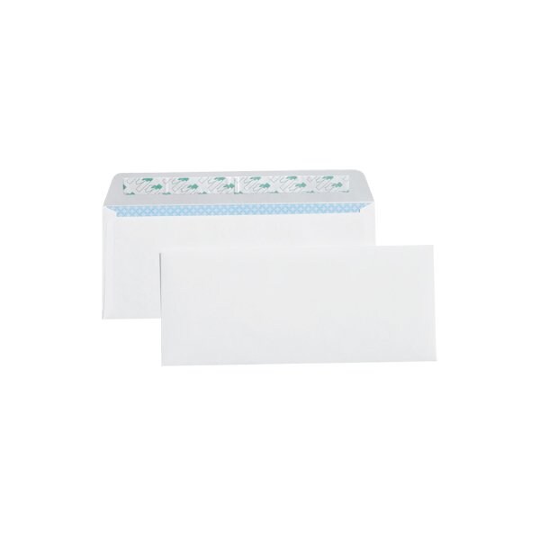4 1/8 x 9-1/2'' - #10 Plain Self-Seal Business Envelopes with Security Tint, 2500PK