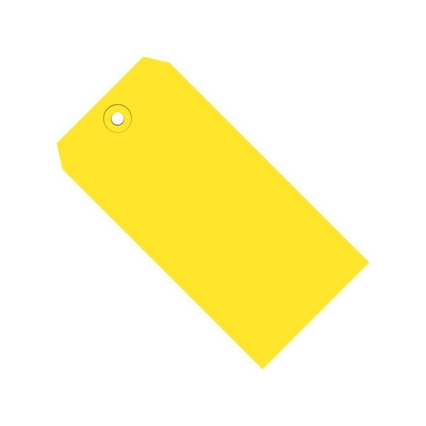 4 1/4 x 2 1/8'' Yellow 13 Pt. Shipping Tags, 1000PK