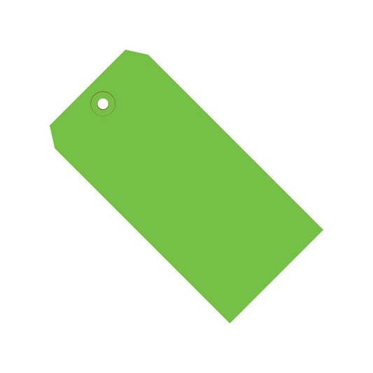 6 1/4 x 3 1/8'' Green 13 Pt. Shipping Tags, 1000PK