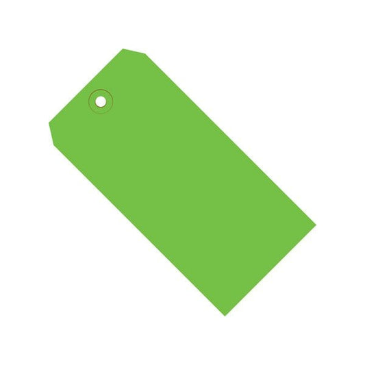 2 3/4 x 1-3/8'' Green 13 Pt. Shipping Tags, 1000PK