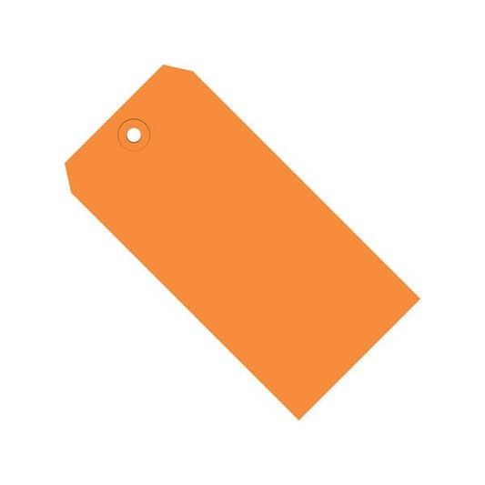 5 1/4 x 2 5/8'' Orange 13 Pt. Shipping Tags, 1000PK