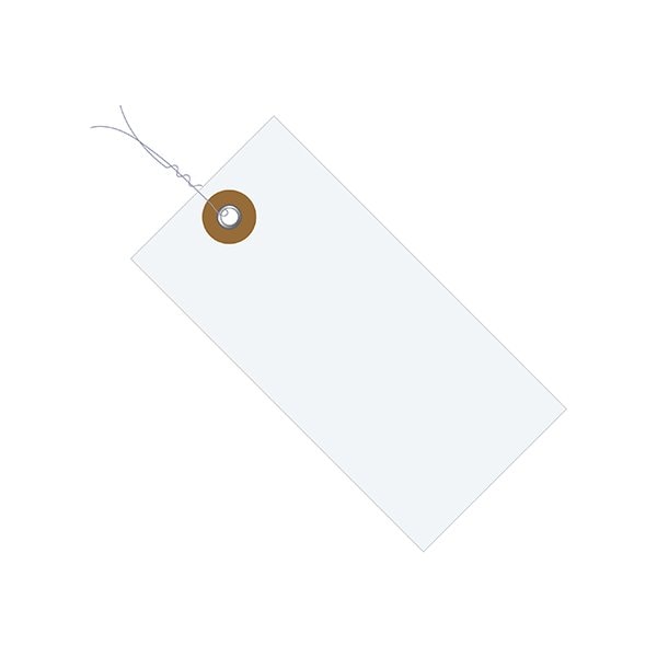 5 3/4 x 2-7/8'' Tyvek Shipping Tags - Pre-Wired, 1000PK