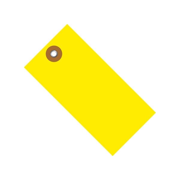 3 3/4 x 1-7/8'' Yellow Tyvek Shipping Tag, 100PK