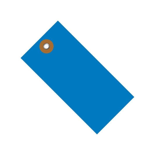 4 1/4 x 2 1/8'' Blue Tyvek Shipping Tag, 100PK