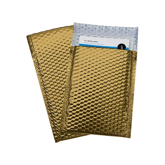 7-1/2 x 11'' Gold Glamour Bubble Mailers, 72PK