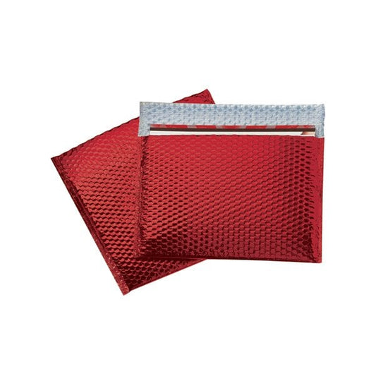 13 3/4 x 11'' Red Glamour Bubble Mailers, 48PK